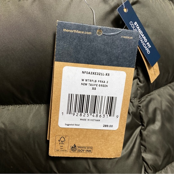 The North Face Women's Metropolis Parka 3 Down Coat New Taupe Green XS S M L XL - Picture 6 of 12